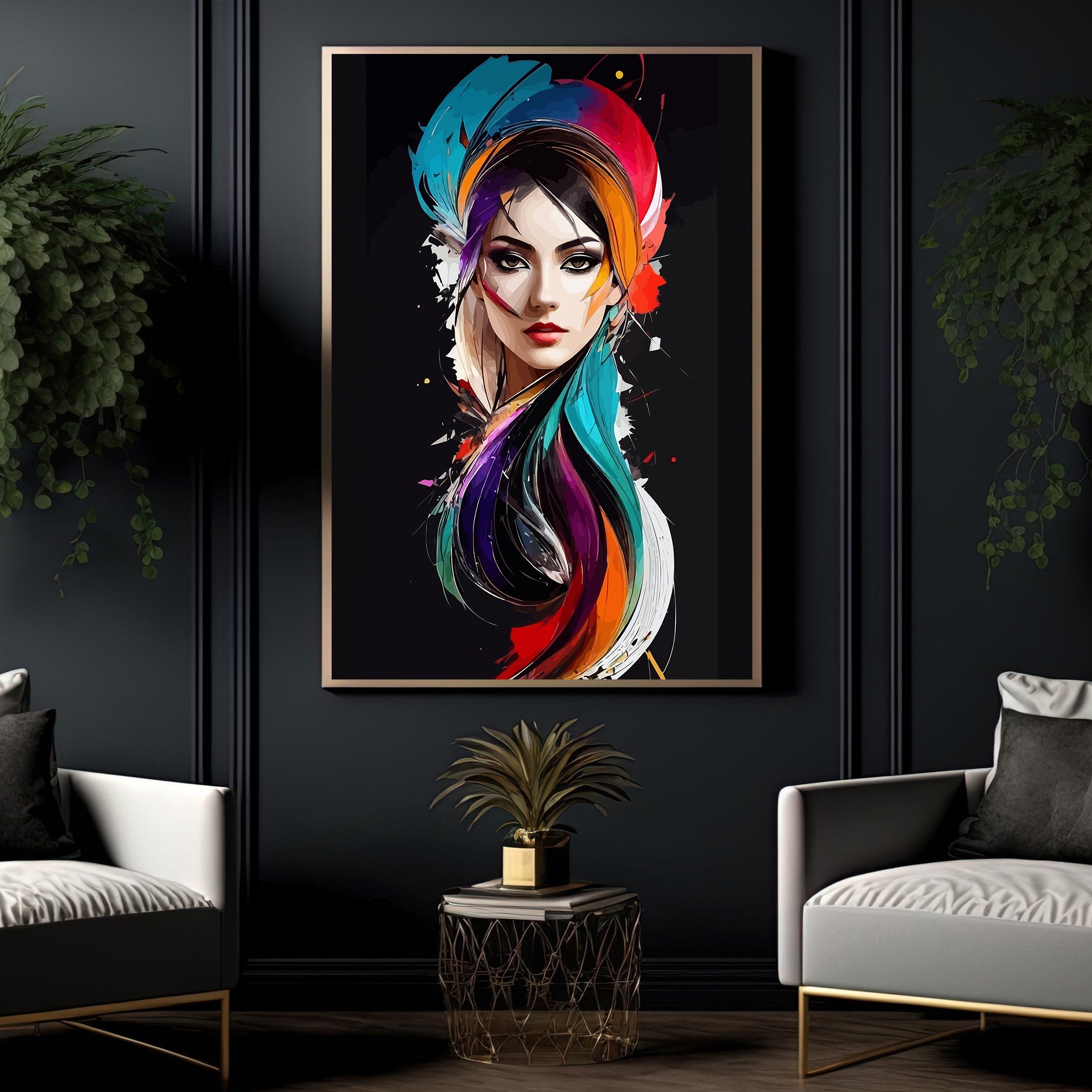 Peinture par numéros - Portrait de femme 4214