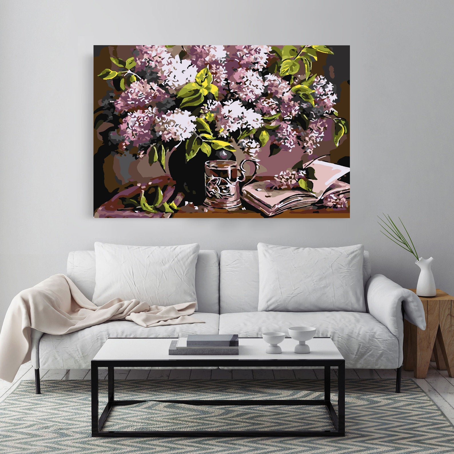 Peinture par numéros - Fleurs dans un vase 4217