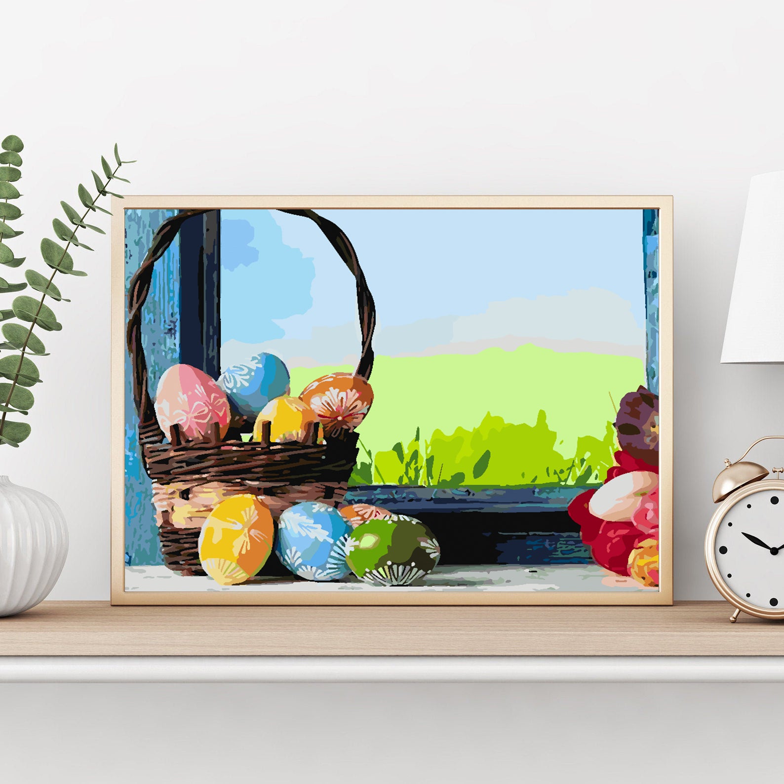 Peinture par numéros - Oeufs de Pâques 4236