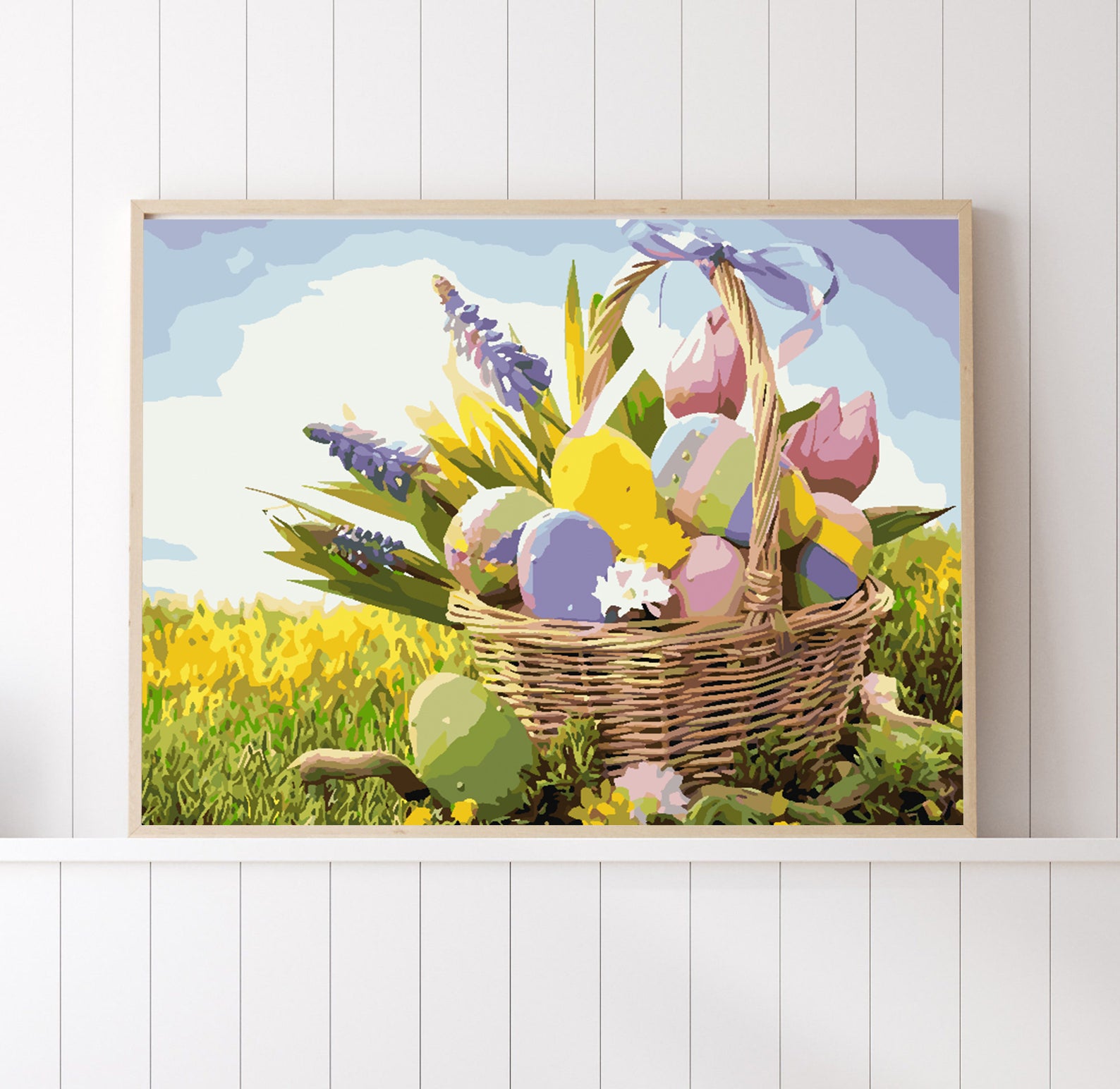 Malen nach Zahlen - Tulpen und Ostereier 4246