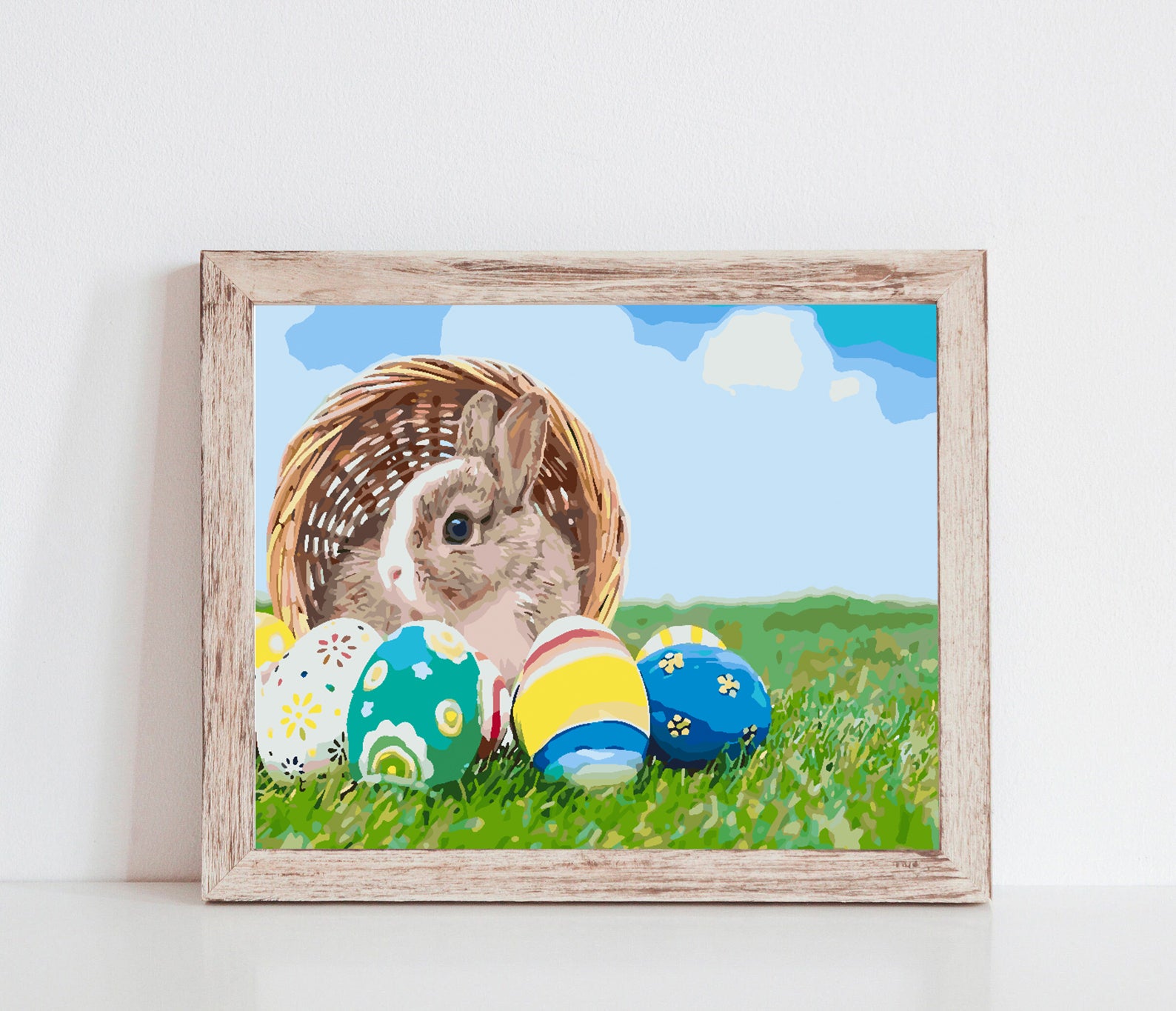 Peinture par numéros - Lapin de Pâques 4252