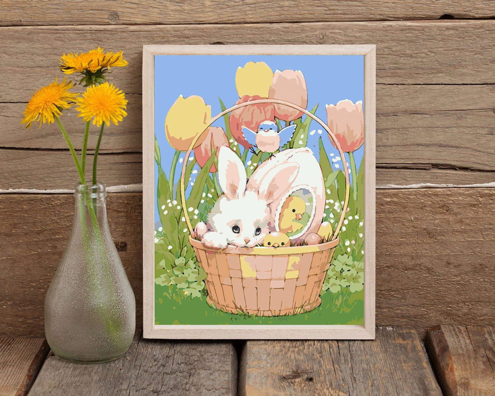 Malen nach Zahlen - Osterkörbchen 4259