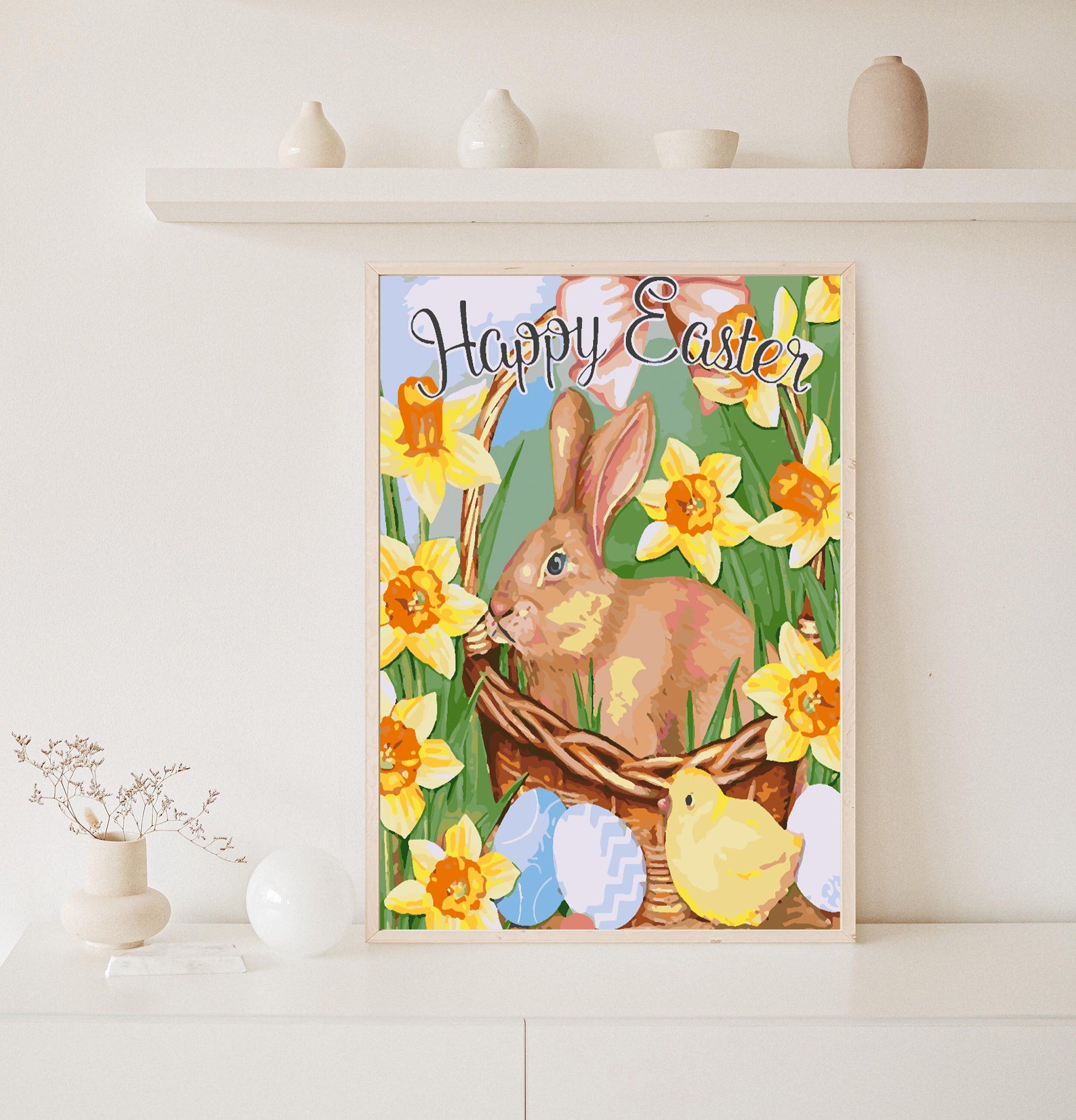 Malen nach Zahlen - Frohe Ostern 4269