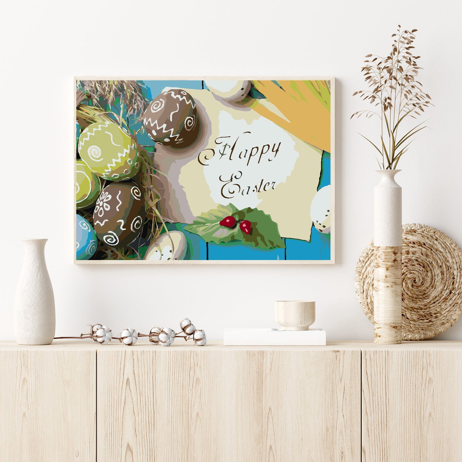 Malen nach Zahlen - Frohe Ostern 4297