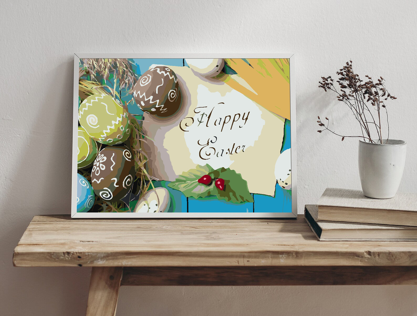 Malen nach Zahlen - Frohe Ostern 4297