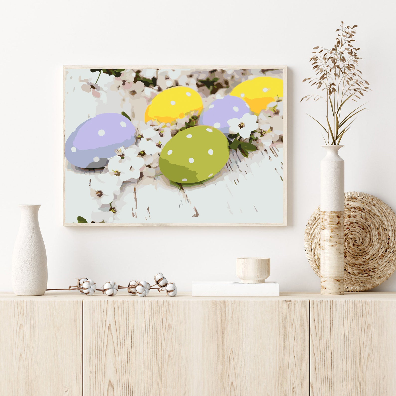 Peinture par numéros - Oeufs de Pâques 4298