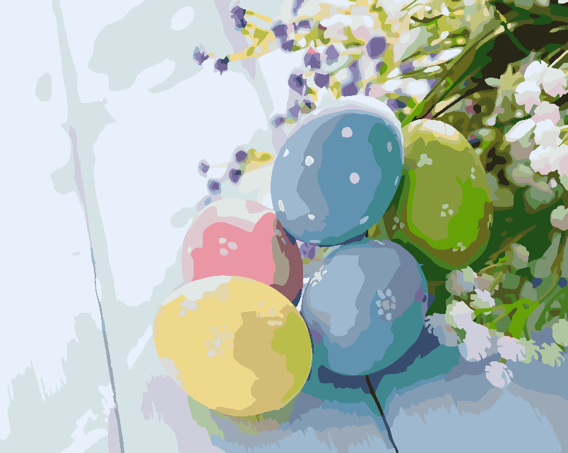 Malen nach Zahlen - Ostereier 4299