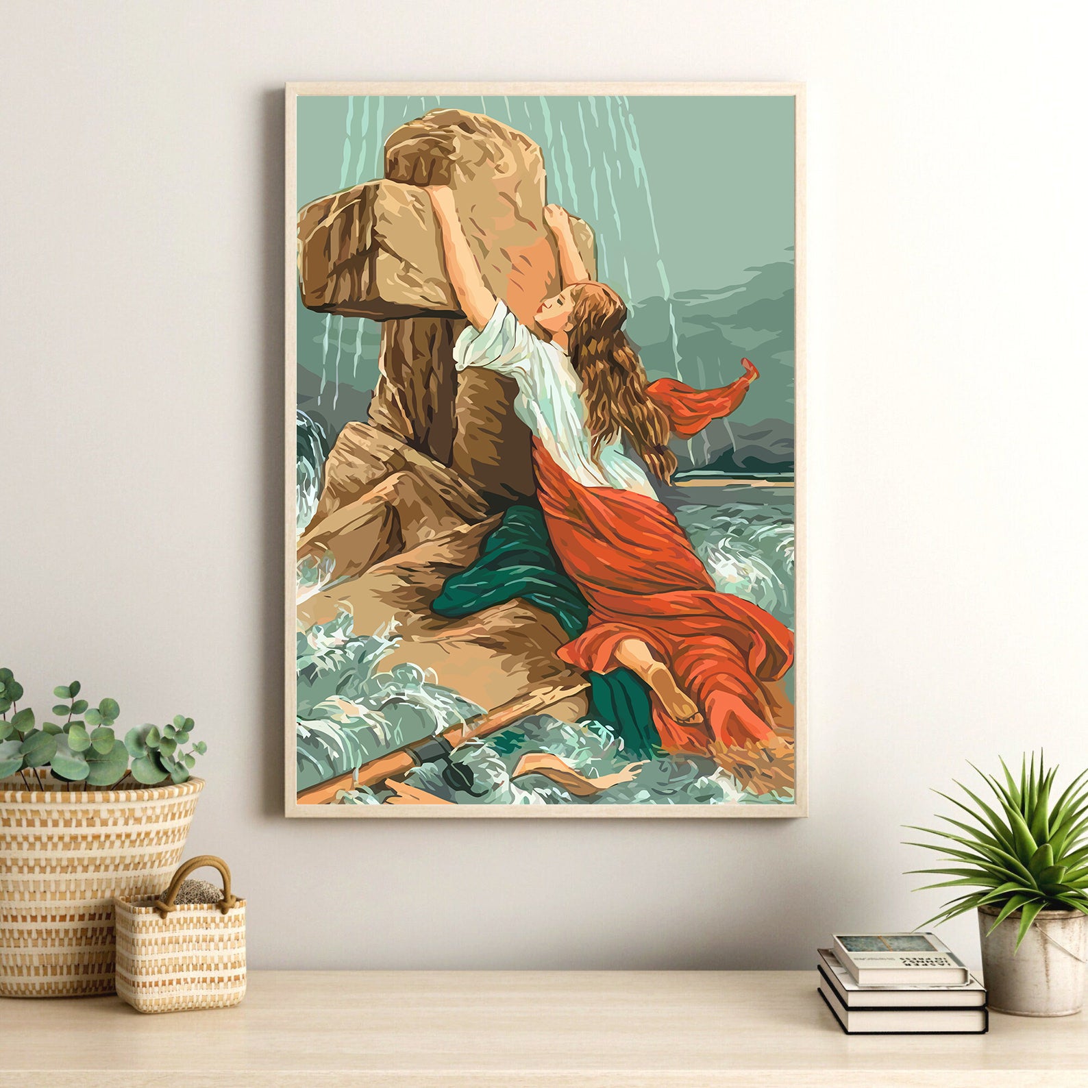 Peinture par numéros - Femme à la Croix 4315