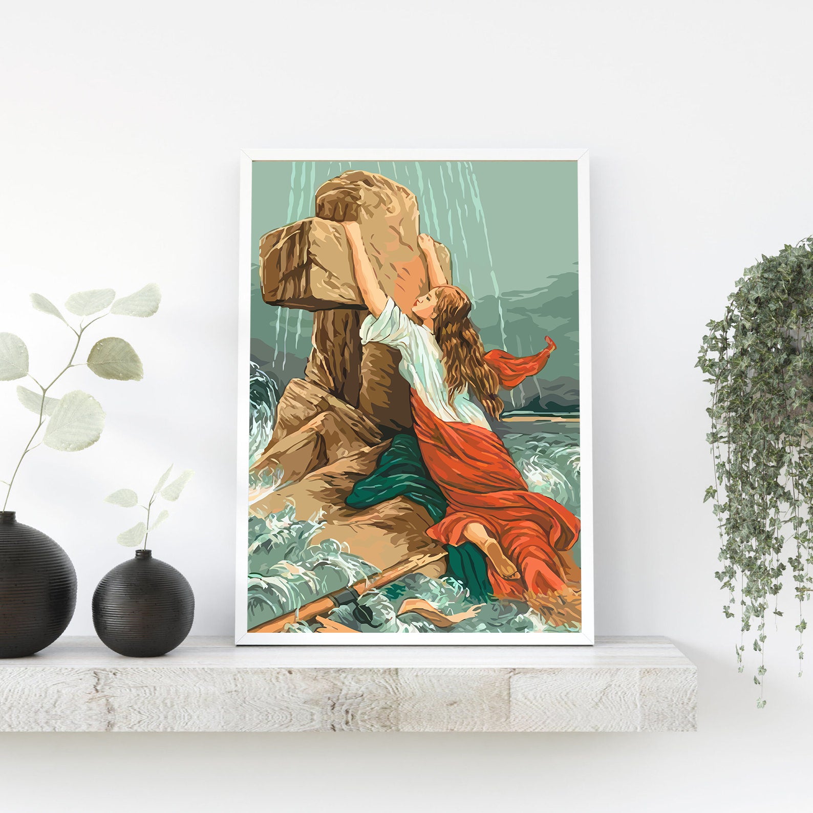 Peinture par numéros - Femme à la Croix 4315