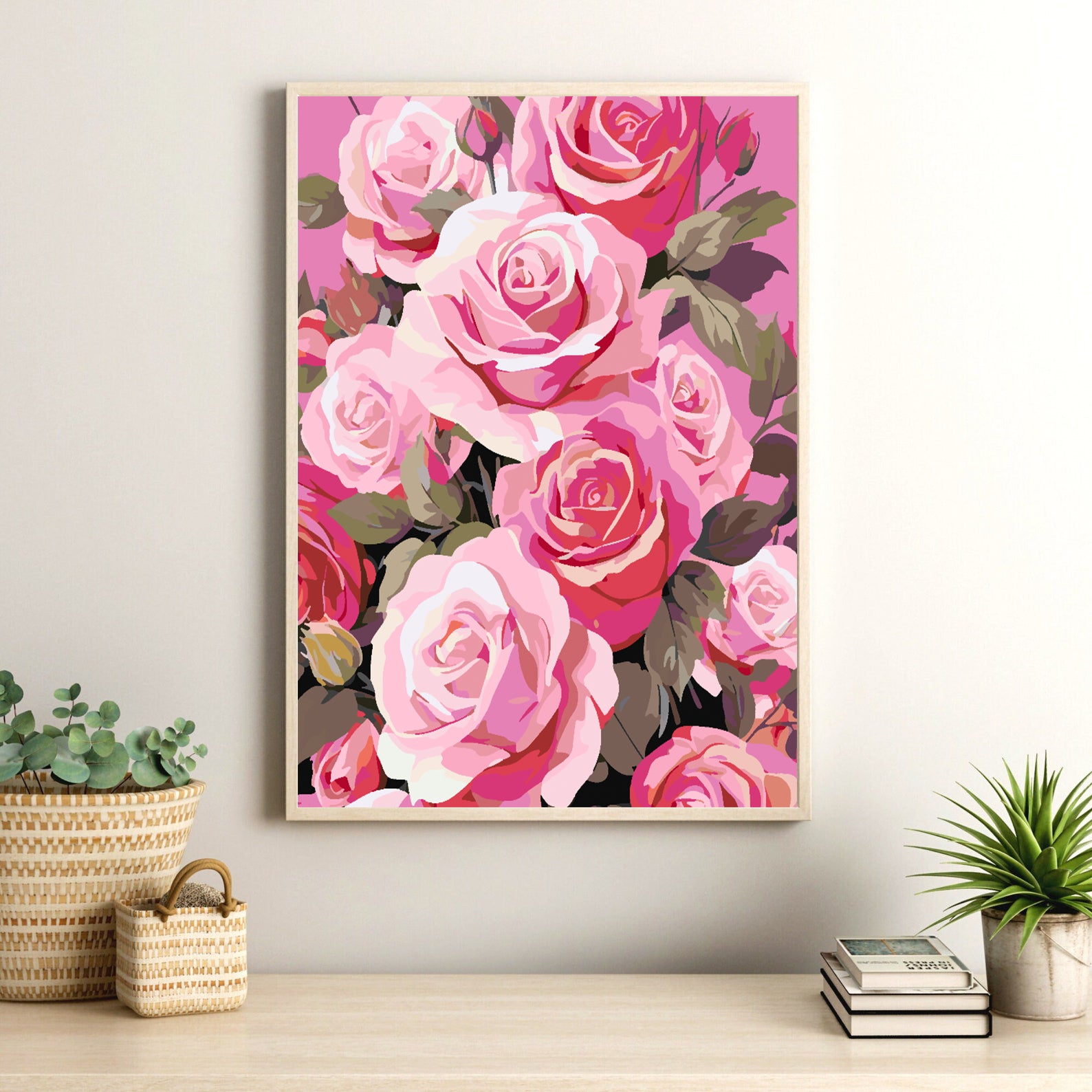 Peinture par numéros - Roses roses 4317