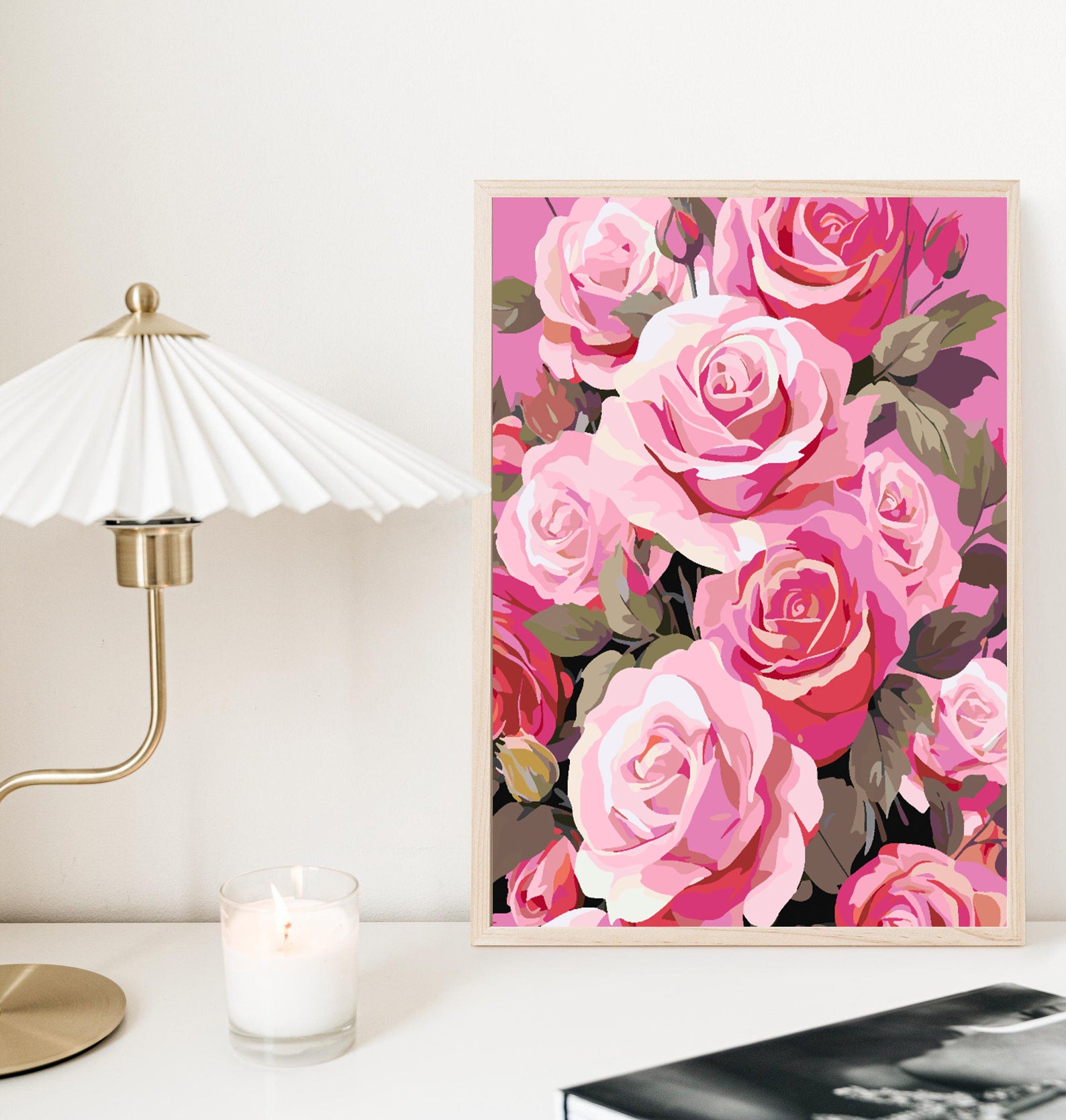 Peinture par numéros - Roses roses 4317