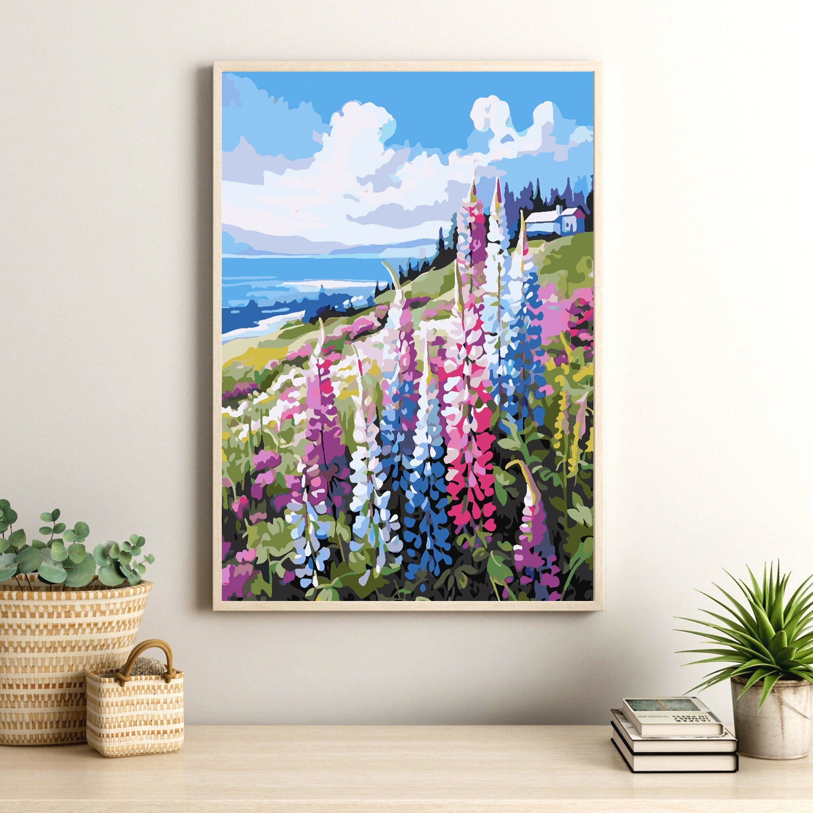 Peinture par numéros - Paysage fleuri 4319