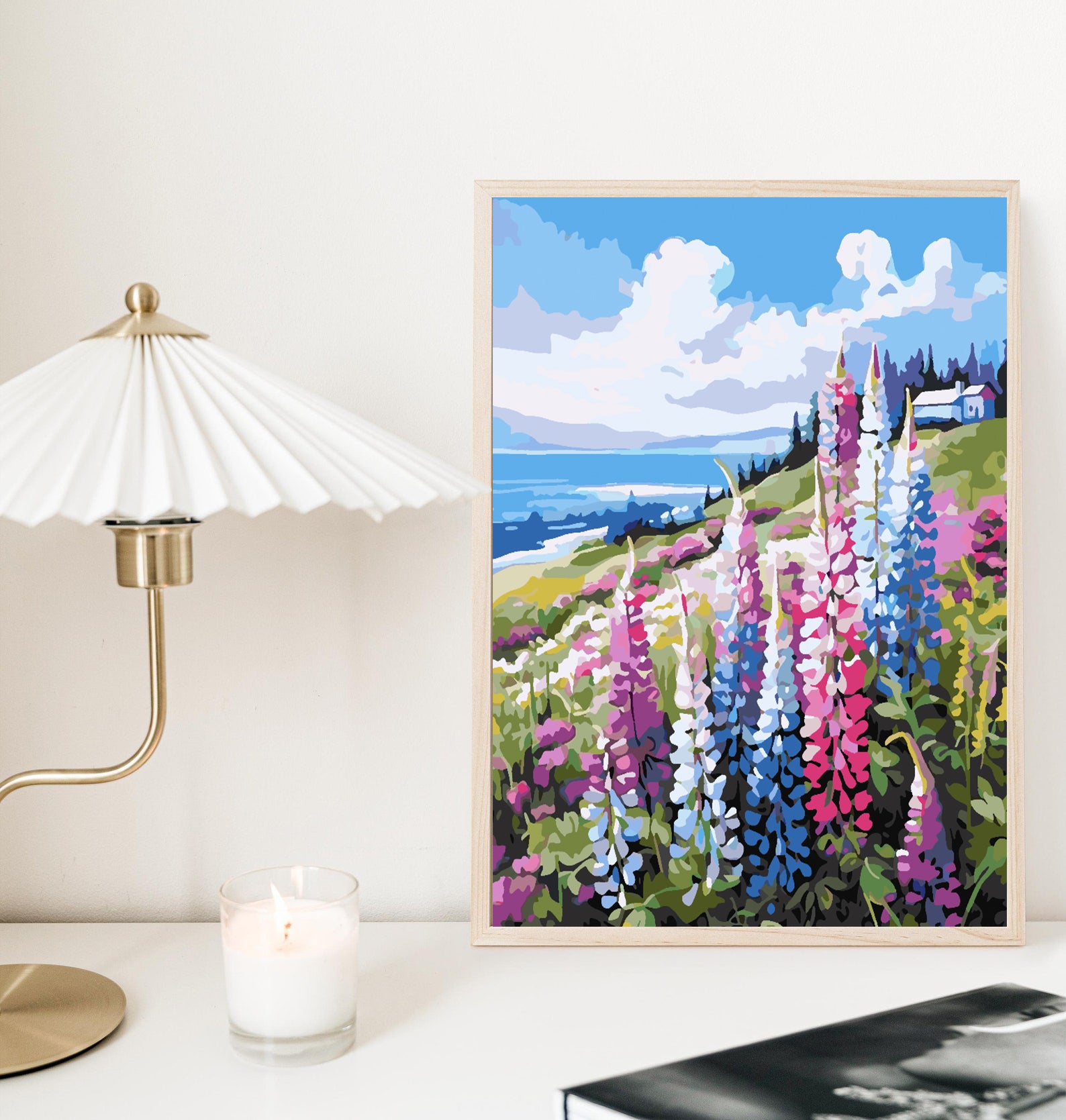 Peinture par numéros - Paysage fleuri 4319