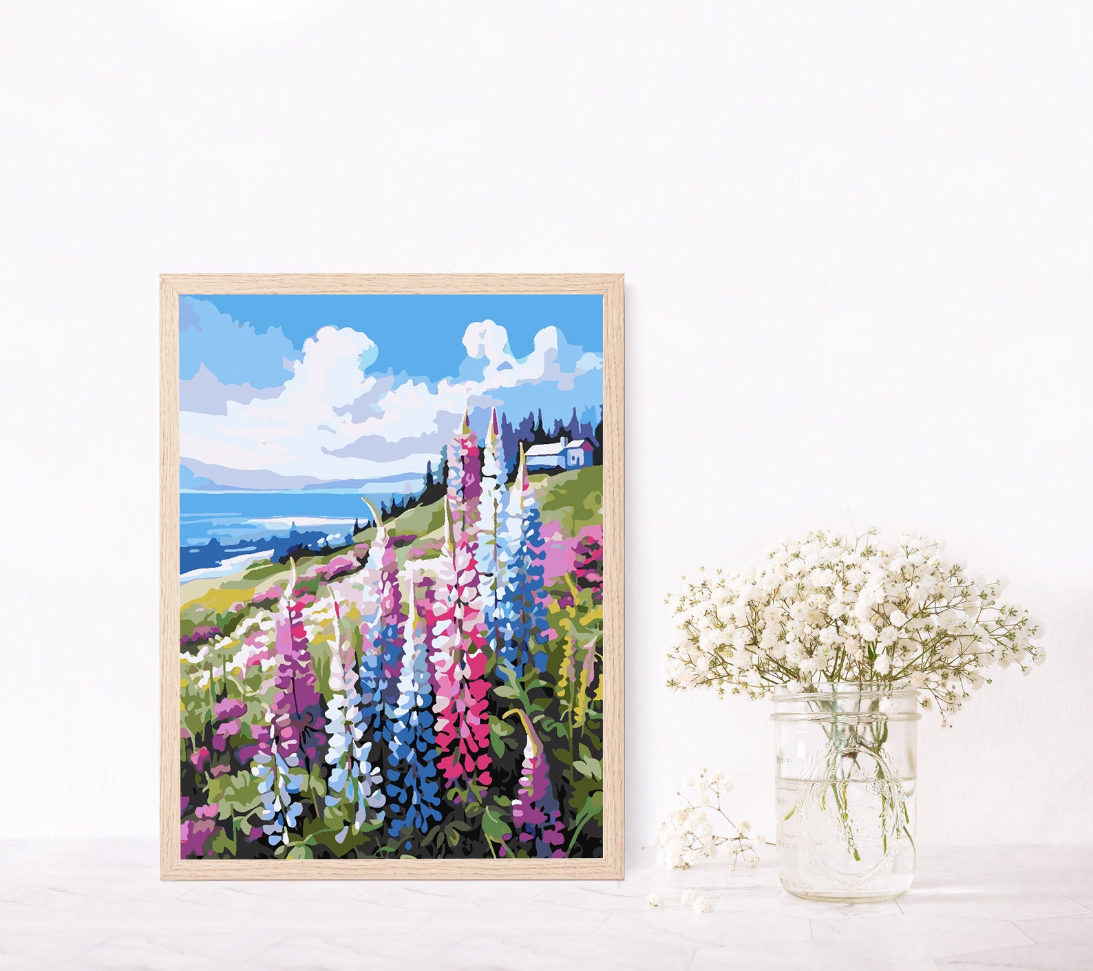 Peinture par numéros - Paysage fleuri 4319