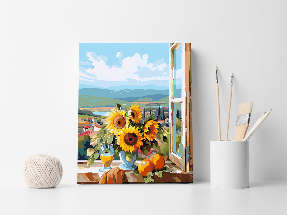 Pictura pe numere - Floarea Soarelui 4327