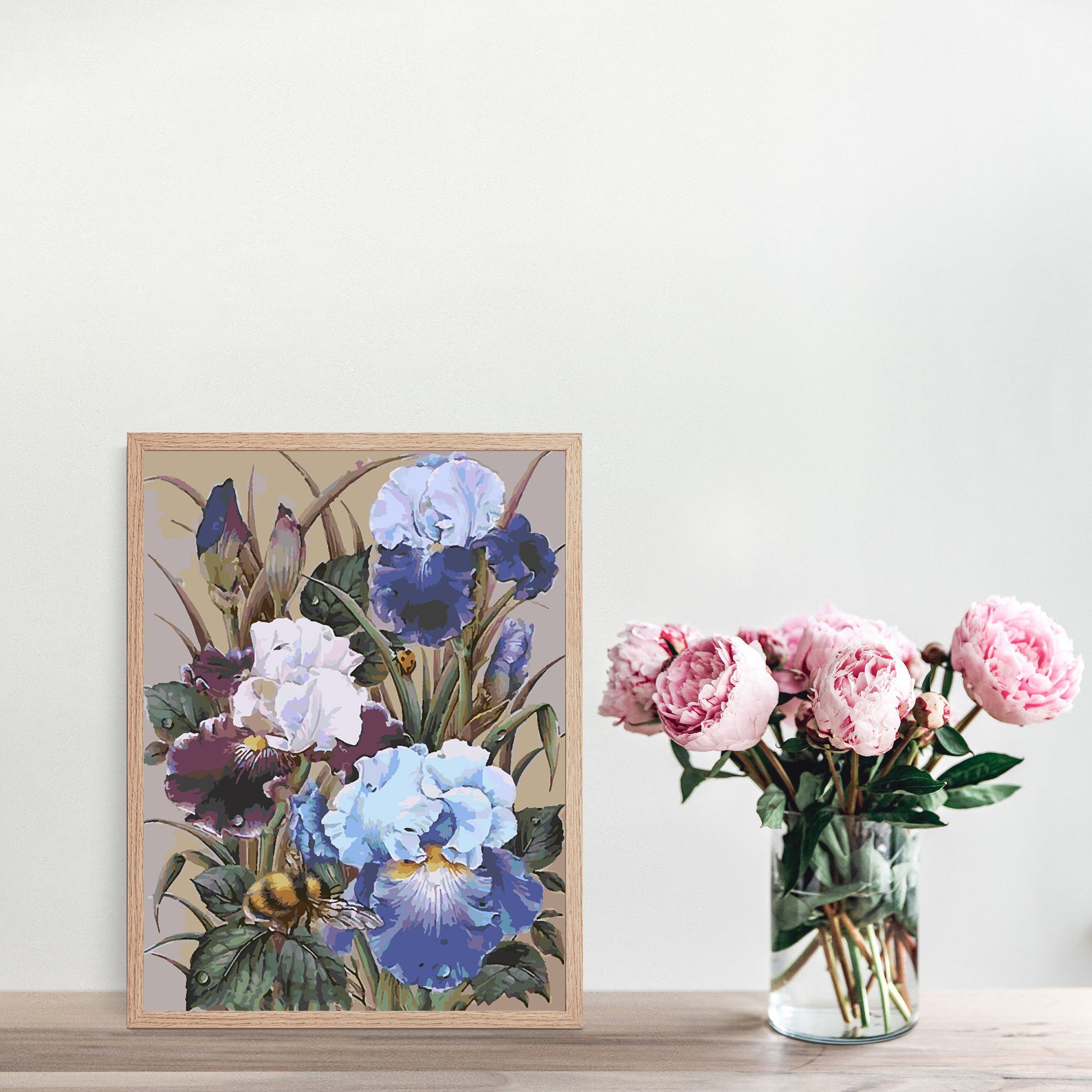 Promotie 80x100 - pictura pe numere - Flori în Vază 4338