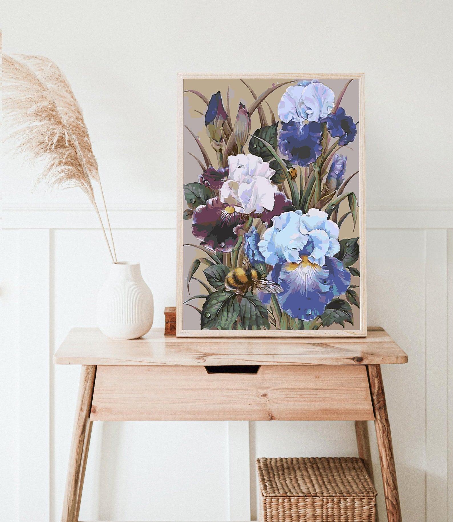 Promotie 80x100 - pictura pe numere - Flori în Vază 4338