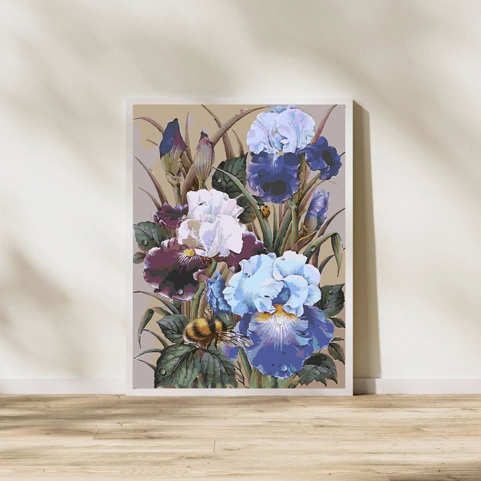 Promotie 80x100 - pictura pe numere - Flori în Vază 4338