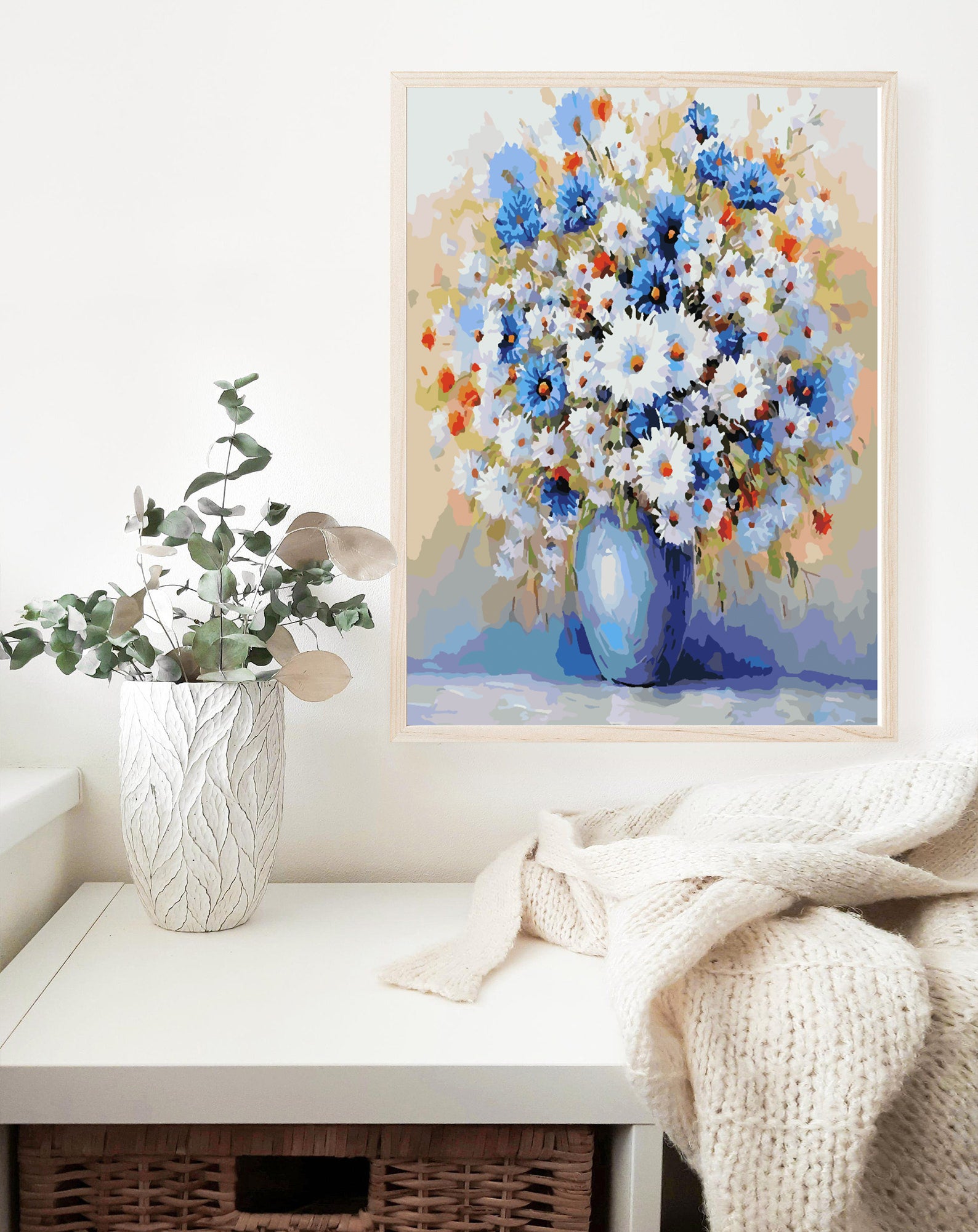 Peinture par numéros - Fleurs dans un vase 4345