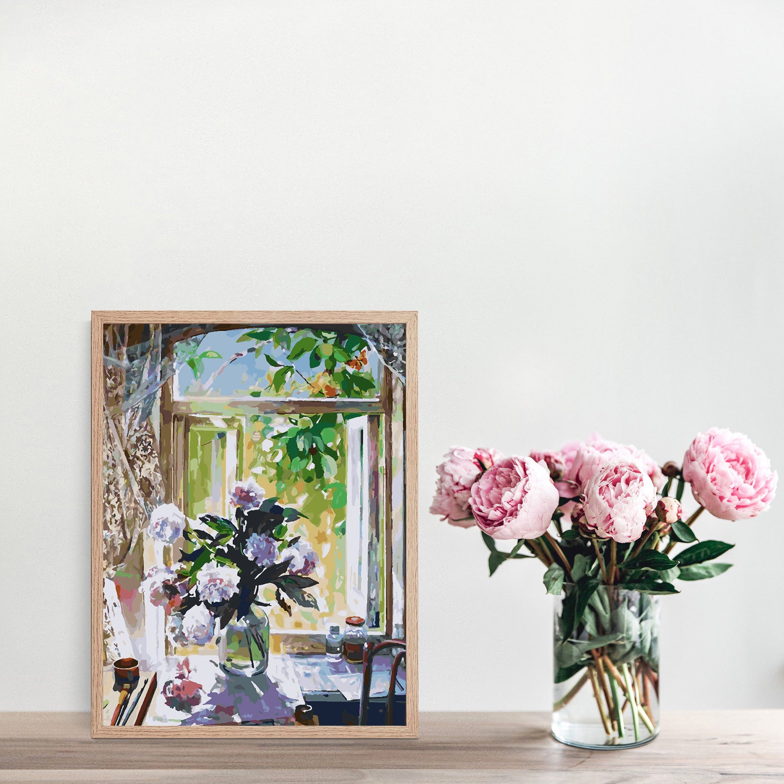 Peinture par numéros - Fleurs dans un vase 4355