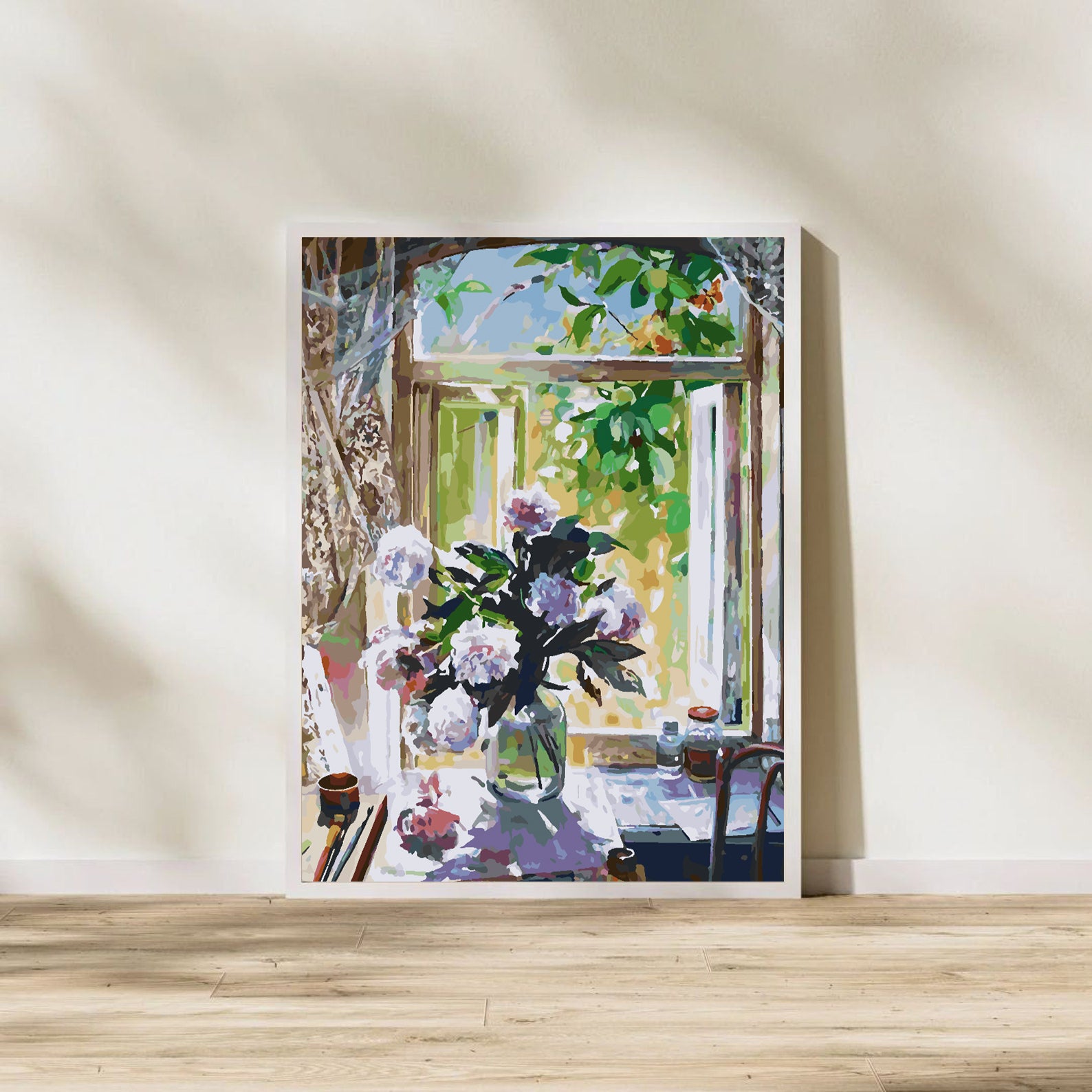 Peinture par numéros - Fleurs dans un vase 4355