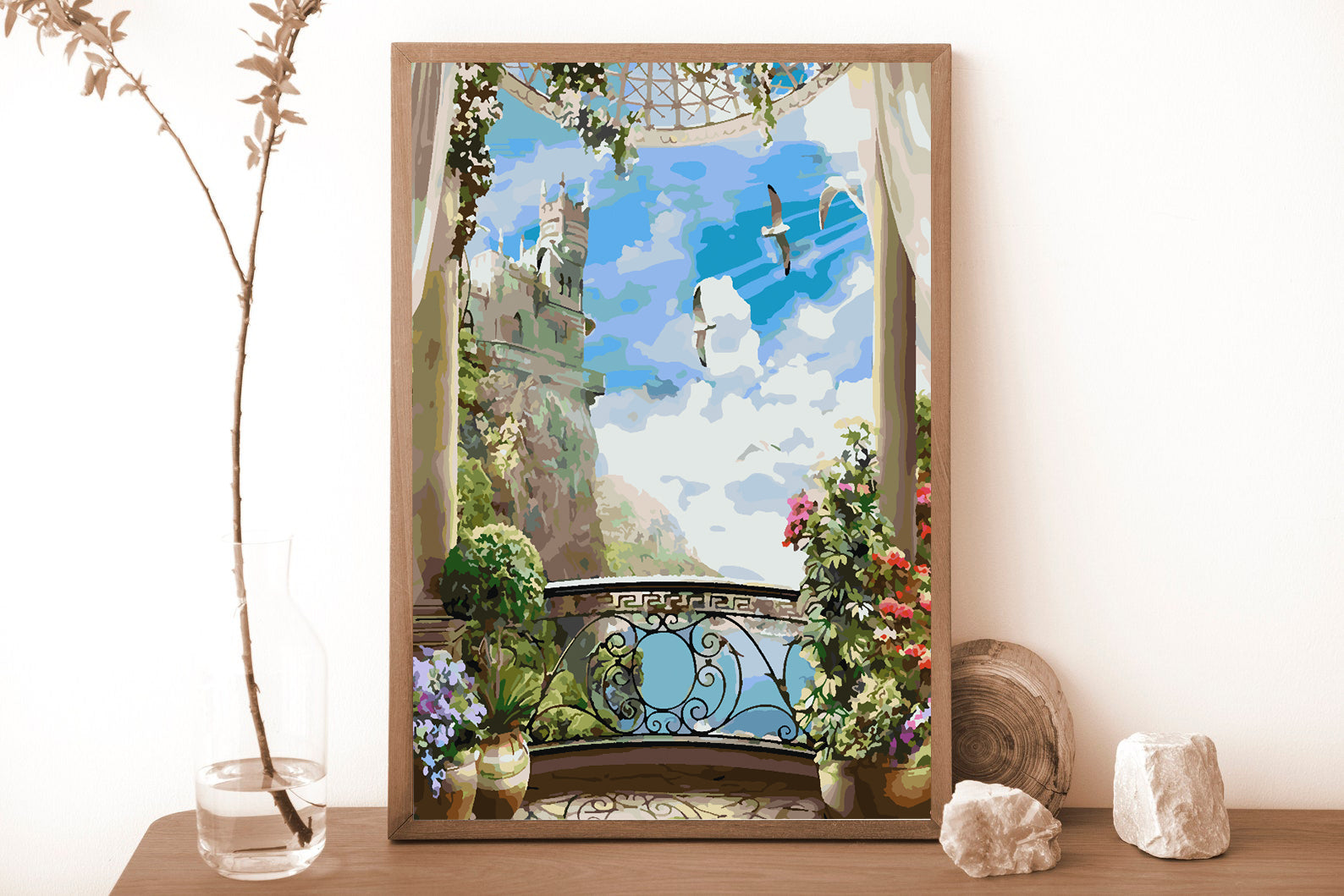 Malen nach Zahlen - Burglandschaft 4363