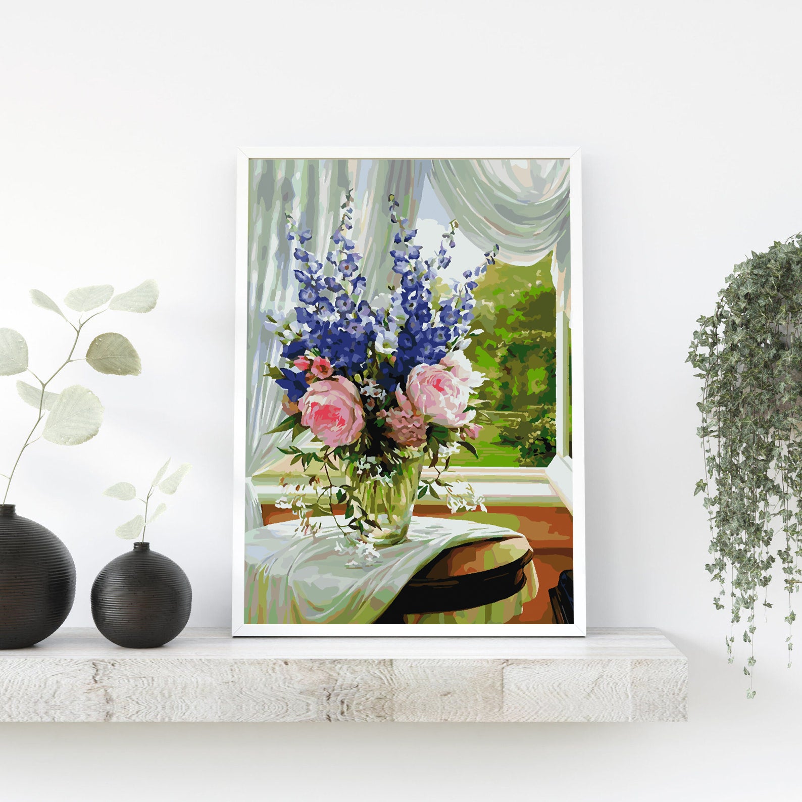 Peinture par numéros - Fleurs dans un vase 4372