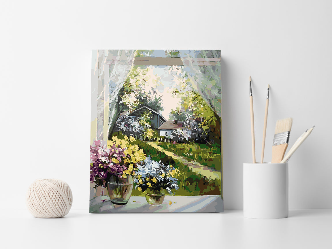 Malen nach Zahlen - Blumen in einer Vase 4374