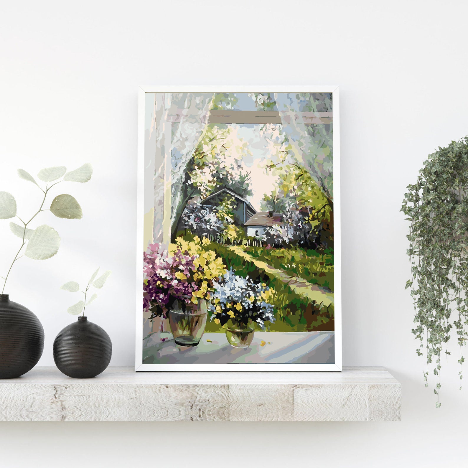 Malen nach Zahlen - Blumen in einer Vase 4374