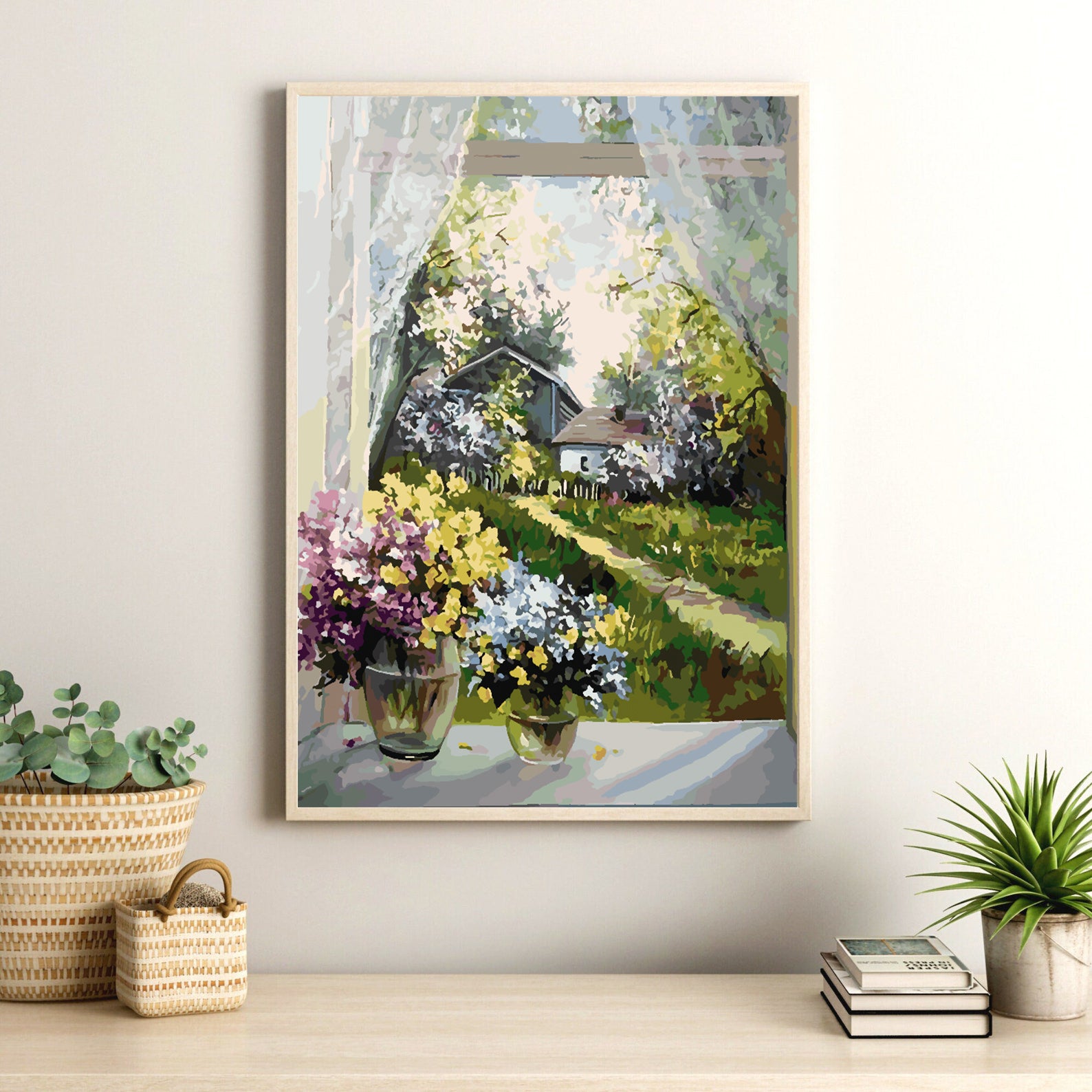 Malen nach Zahlen - Blumen in einer Vase 4374