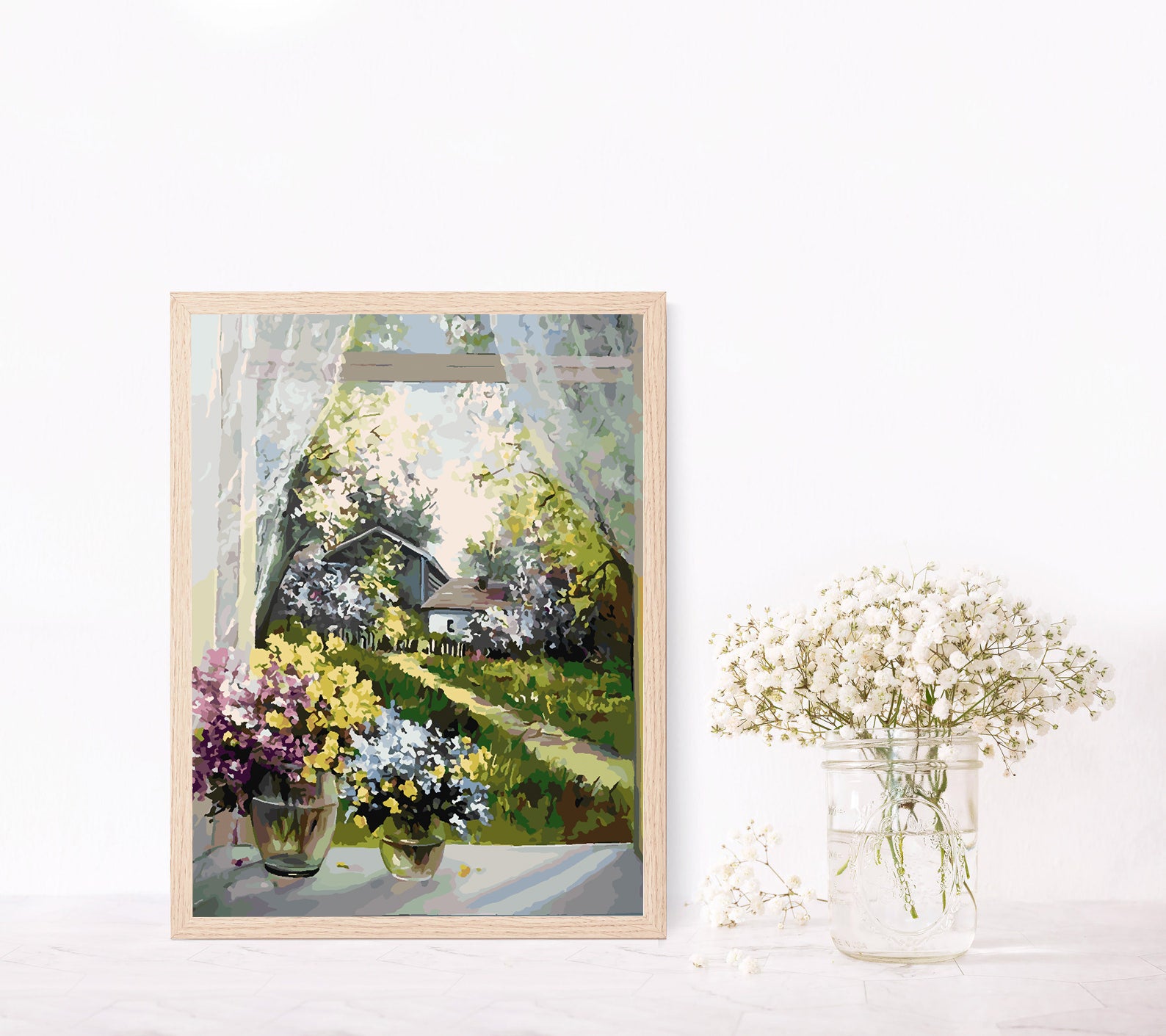 Malen nach Zahlen - Blumen in einer Vase 4374