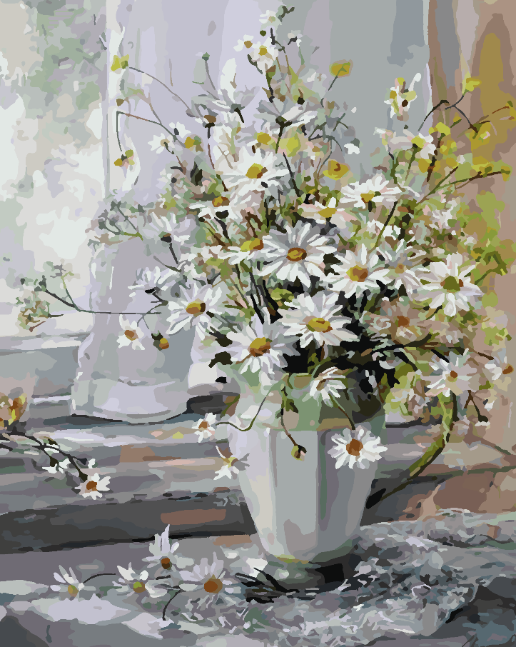 Pictura pe numere - Flori în Vază 4377