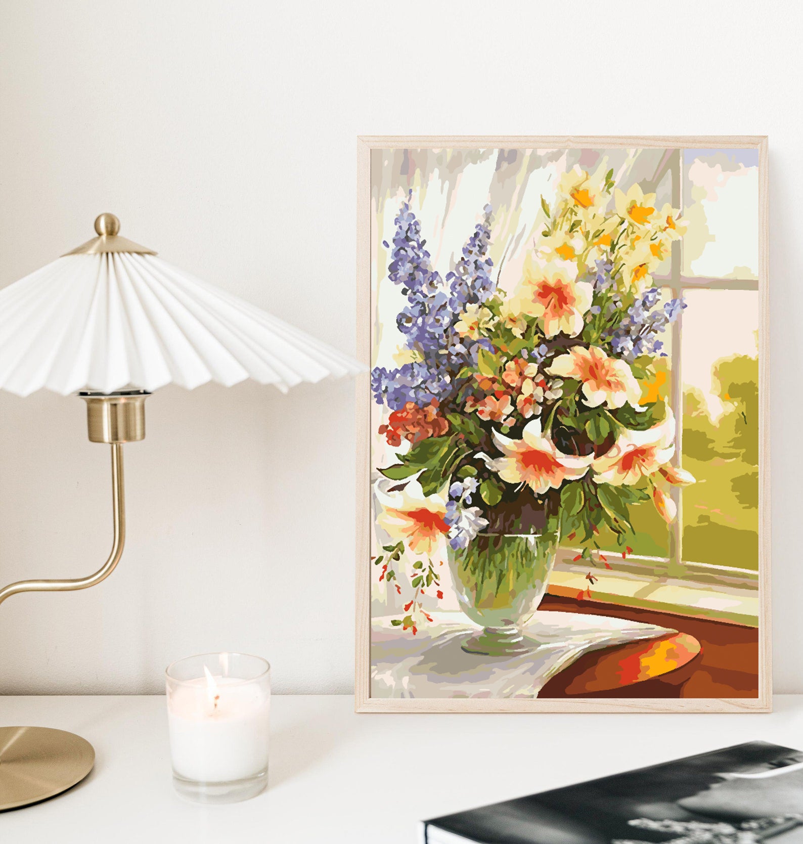 Peinture par numéros - Fleurs dans un vase 4380