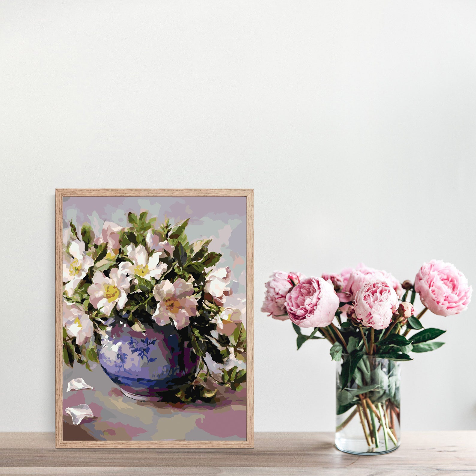 Peinture par numéros - Fleurs dans un vase 4382