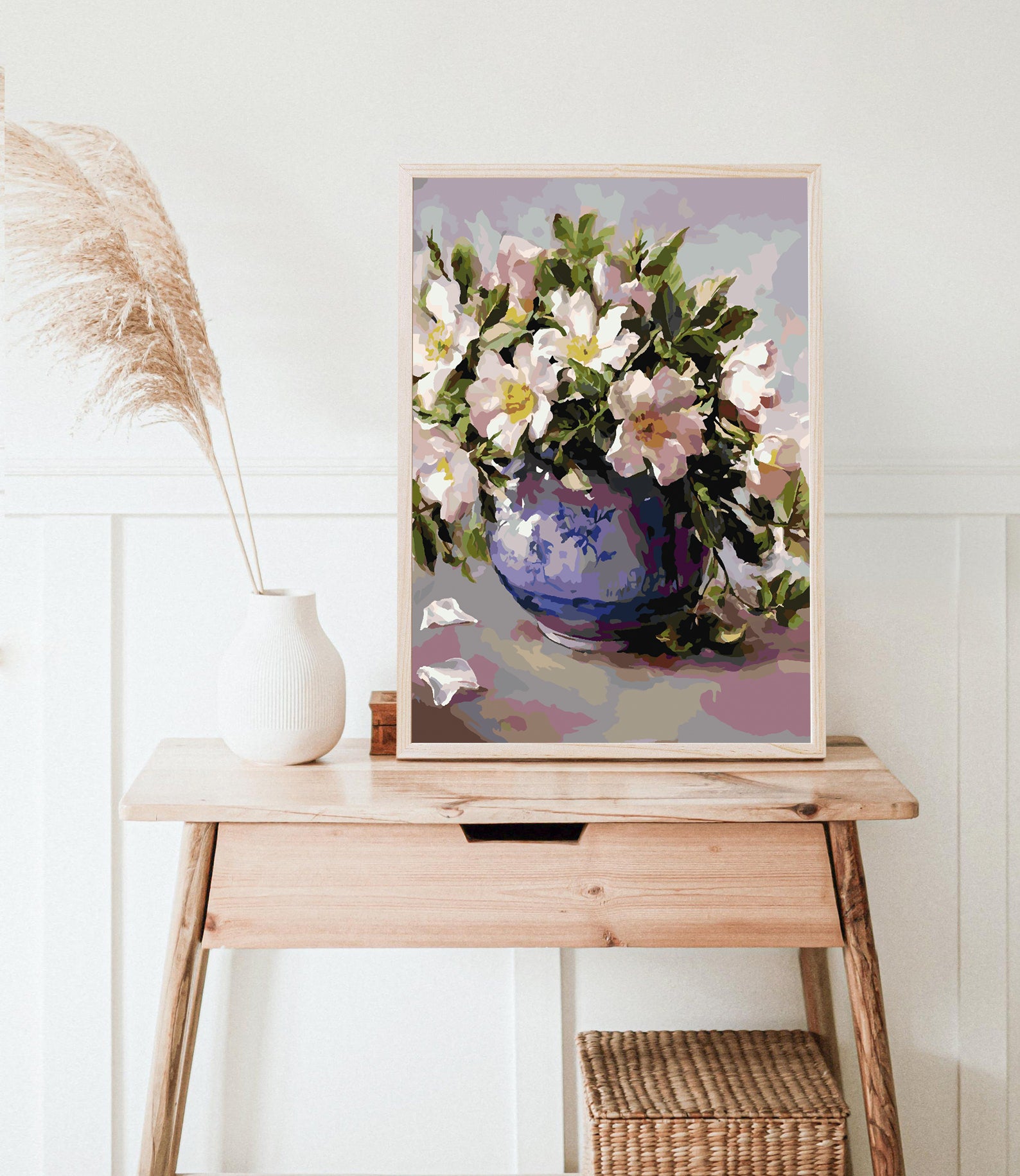 Peinture par numéros - Fleurs dans un vase 4382