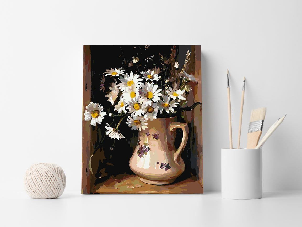 Peinture par numéros - Fleurs dans un vase 4385