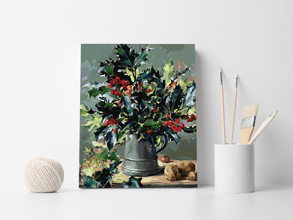 Peinture par numéros - Fleurs dans un vase 4387