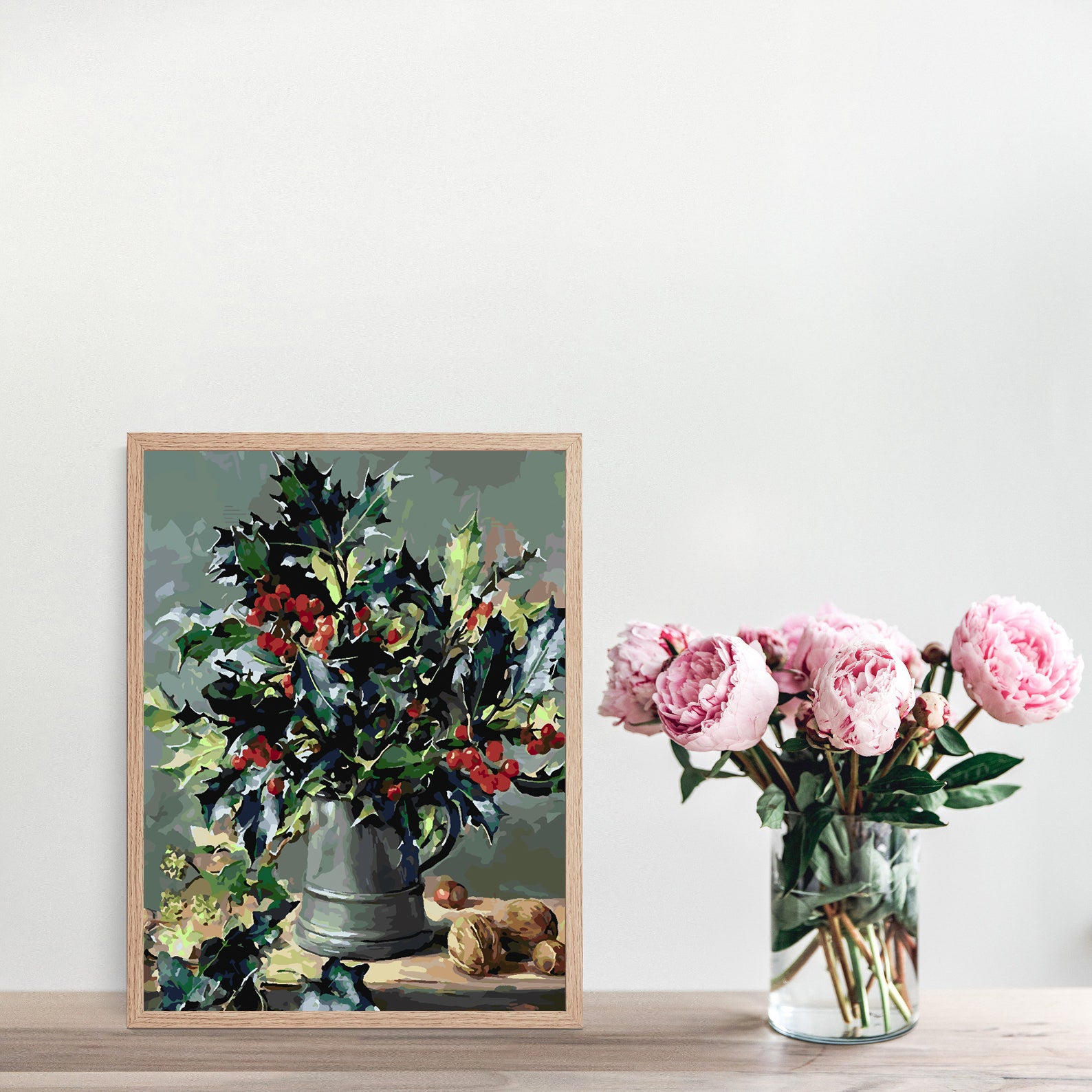 Peinture par numéros - Fleurs dans un vase 4387