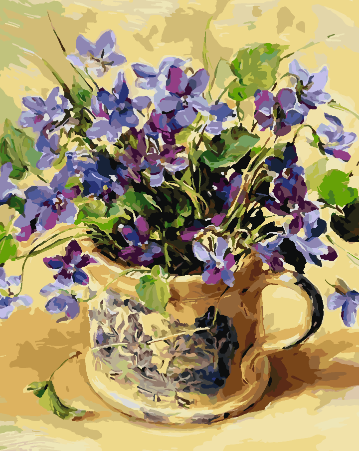 Pictura pe numere - Flori în Vază 4393