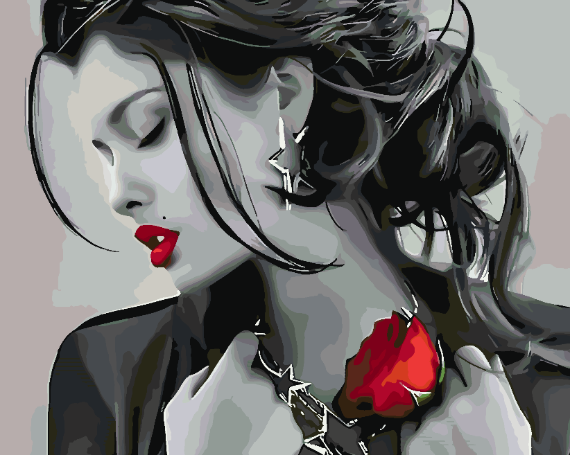 Peinture par numéros - Portrait de femme sensuelle 4401