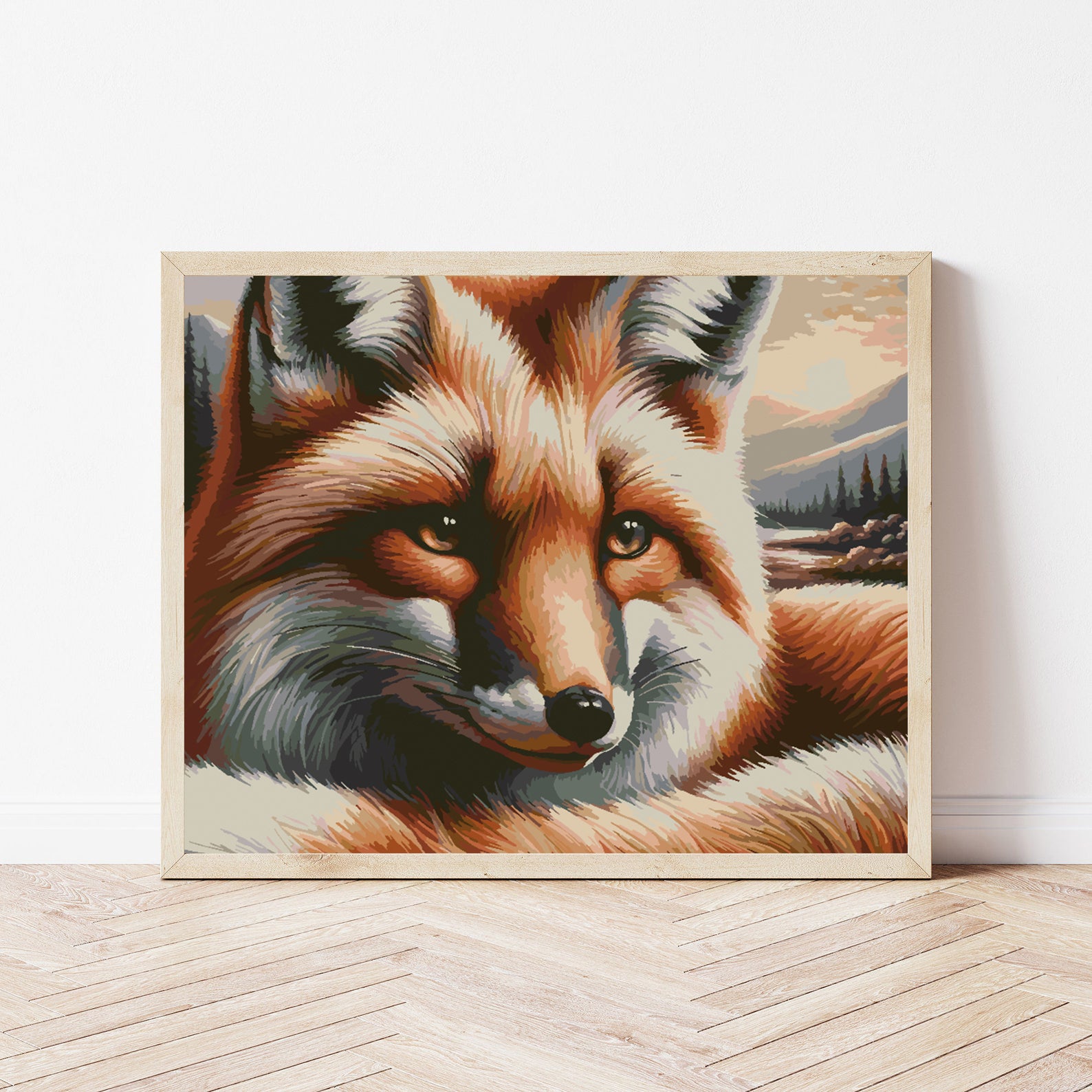 Peinture par numéros - Portrait de renard 4403