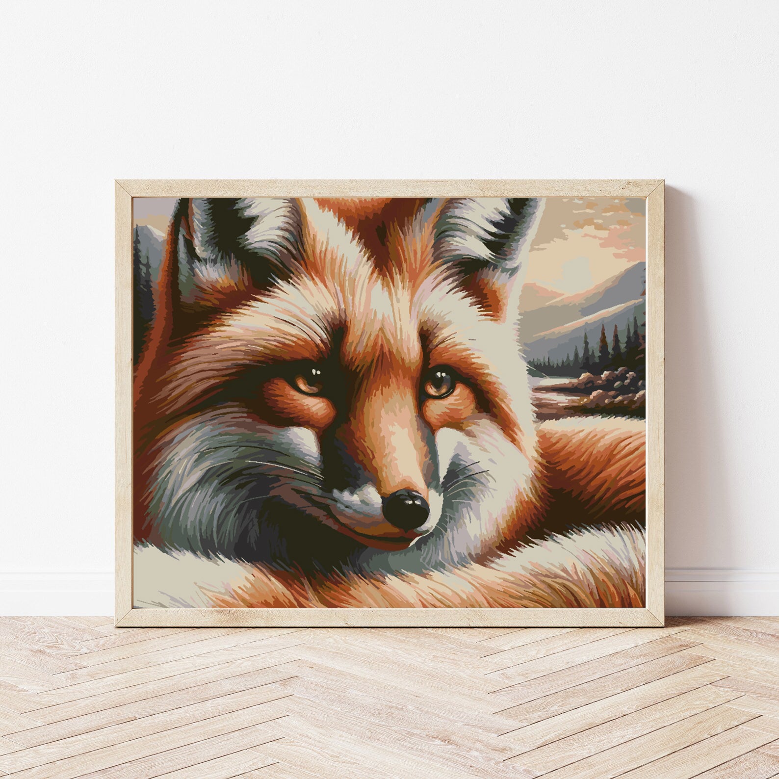 Peinture par numéros - Portrait de renard 4403