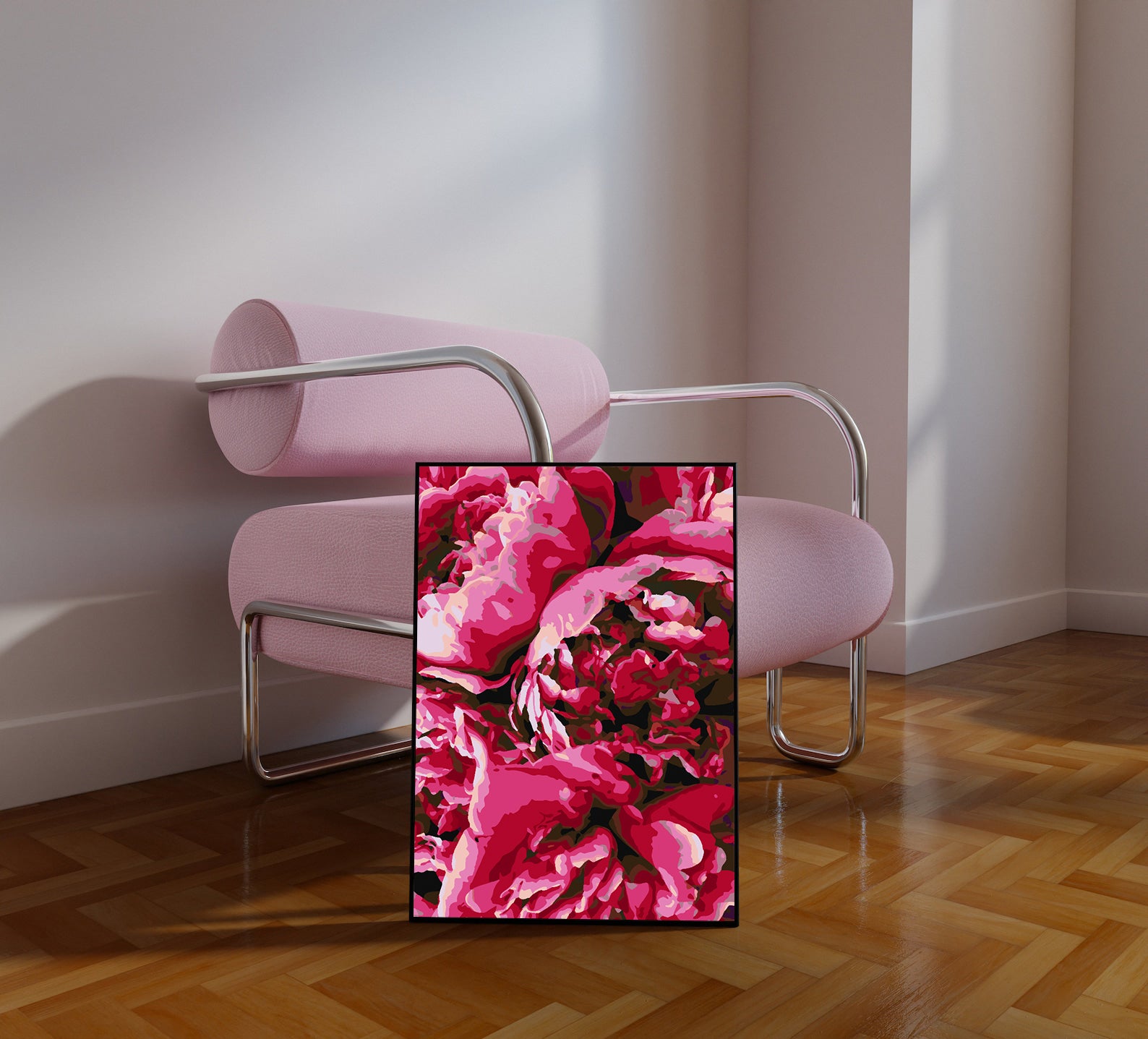 Peinture par numéros - Pivoines roses 4405