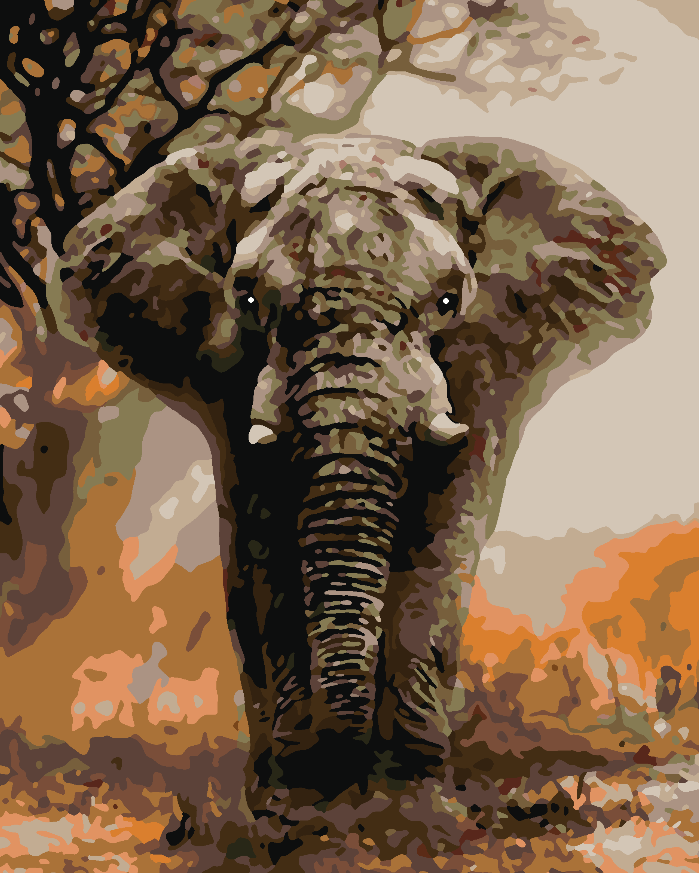 Malen nach Zahlen - Elefant 4406
