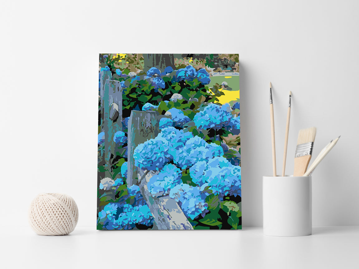Peinture par numéros - Fleurs bleues 4418