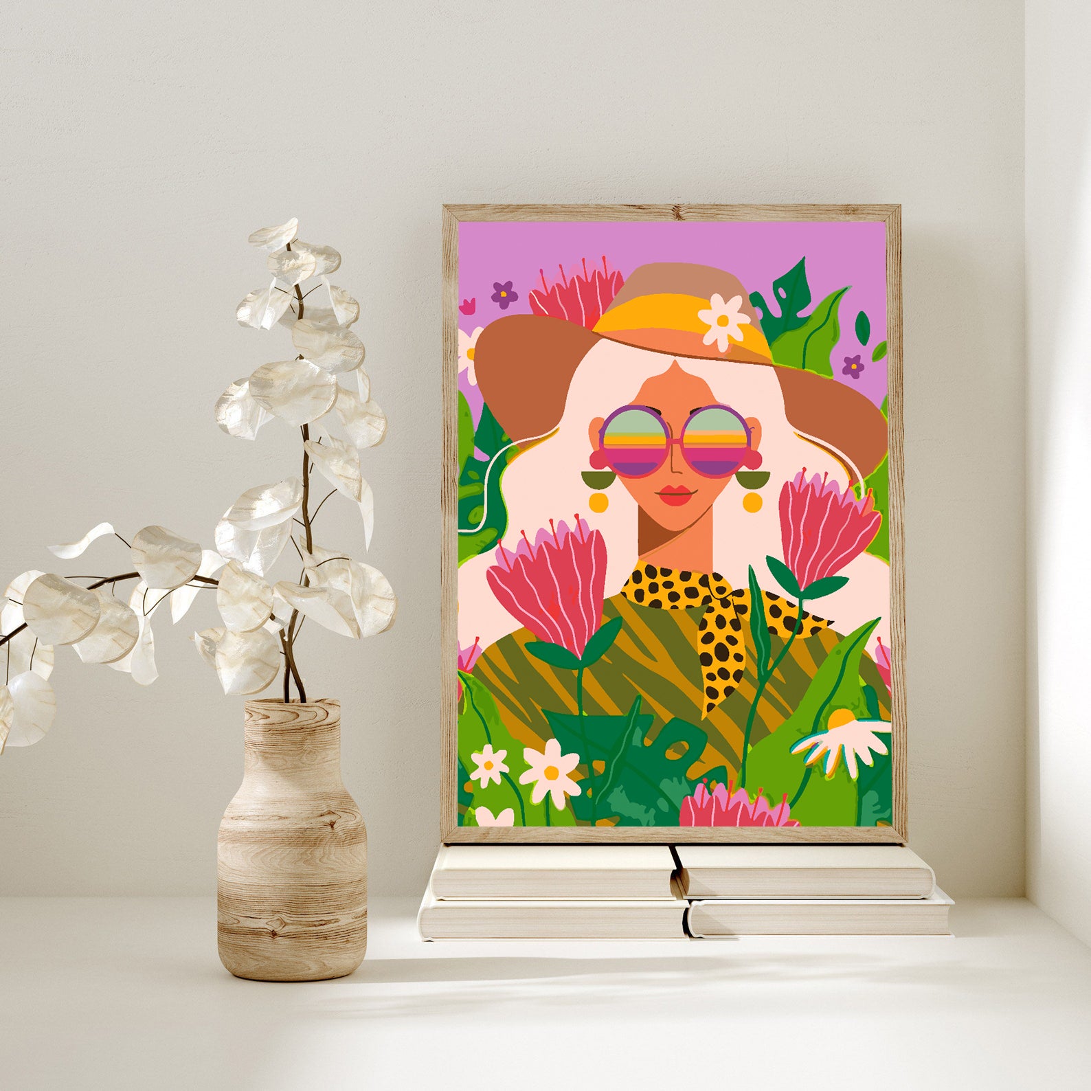 Pictura pe numere - Fată cu Flori 4431