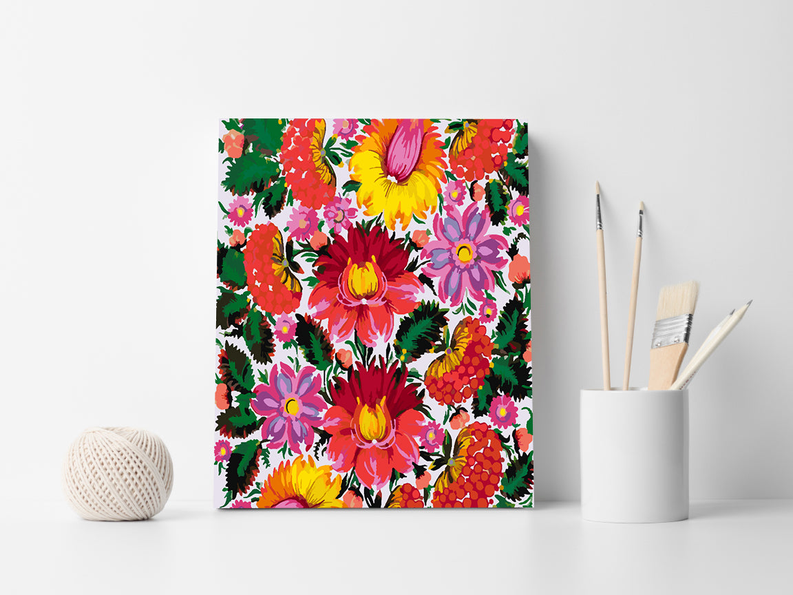 Peinture par numéros - Fleurs multicolores 4438