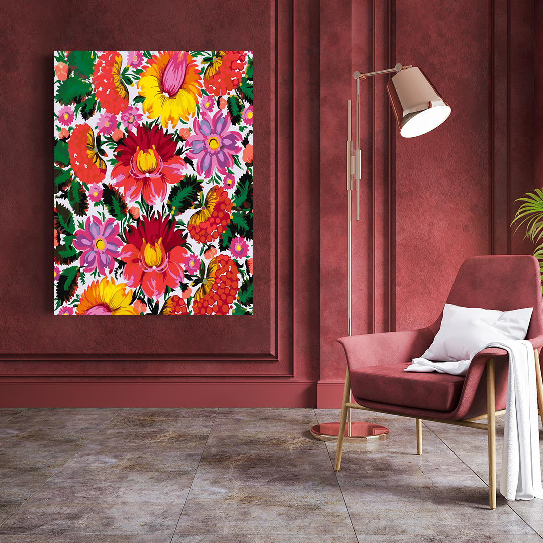 Peinture par numéros - Fleurs multicolores 4438