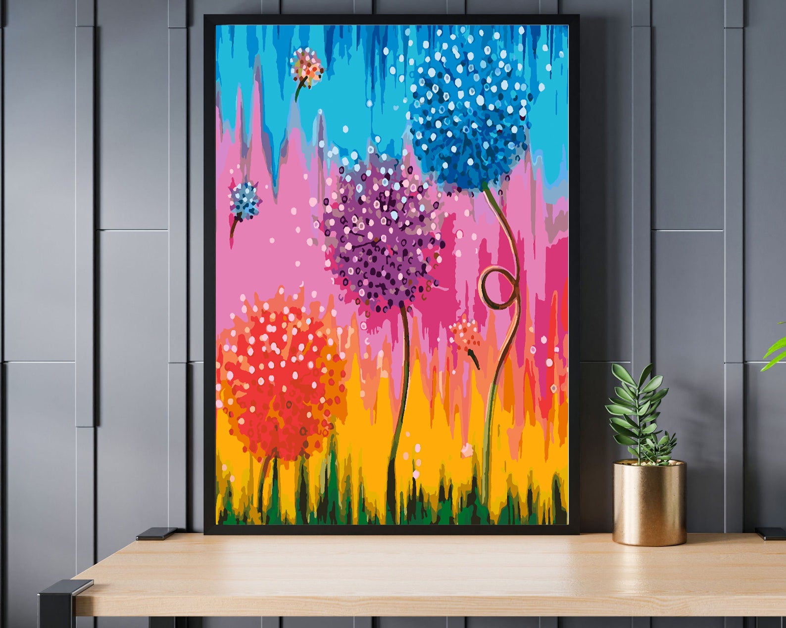 Peinture par numéros - Fleurs 4439