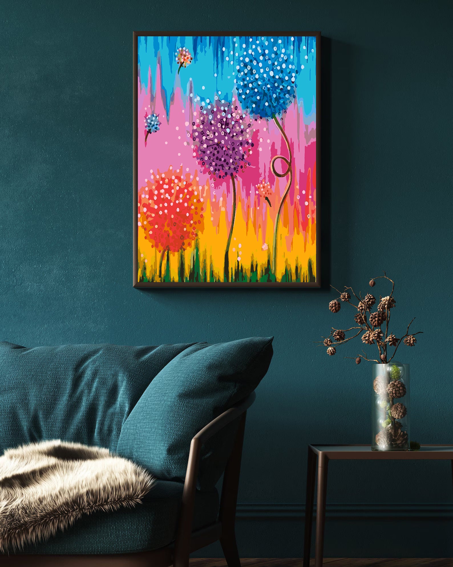 Peinture par numéros - Fleurs 4439